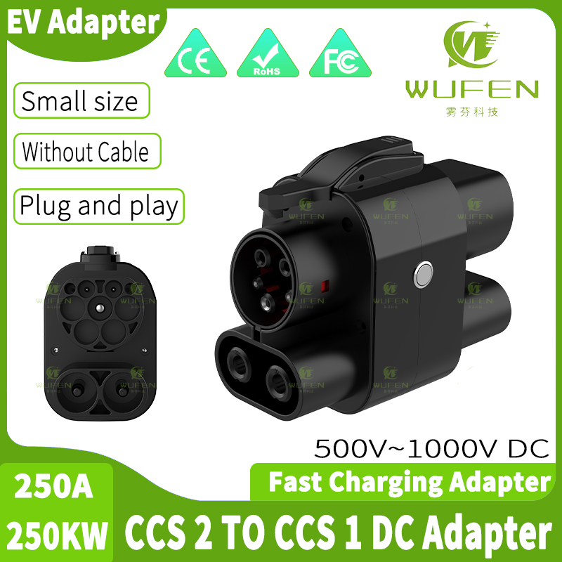 Ccs2 To Ccs1 Fast Charge Adapter 250Kw - WUFEN CCS2 a CCS1 250A Adattatore
