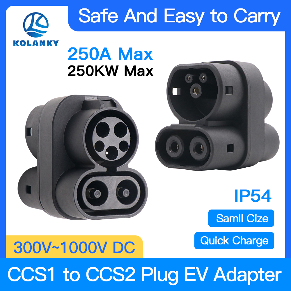 Ccs2 To Ccs1 Fast Charge Adapter 250Kw - Adattatore per caricabatterie EV da CCS1