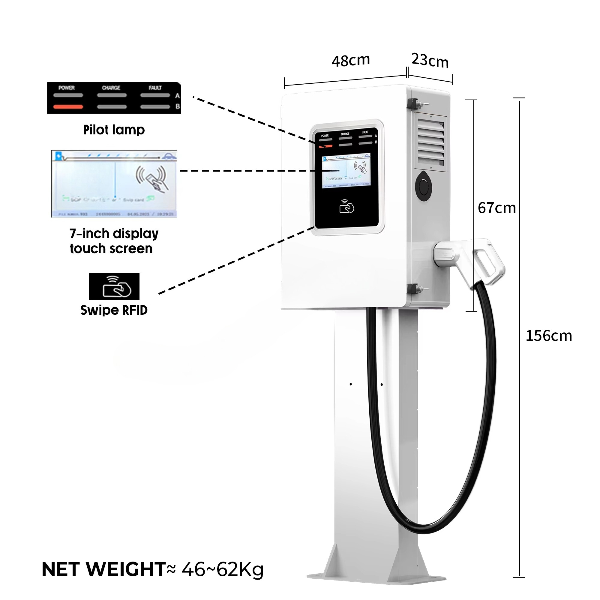 Stazione di ricarica rapida DC - Dc Fast Charger 30Kw Wallbox Commercial recensione e prezzo
