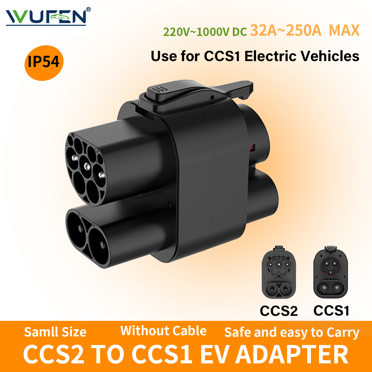 WUFEN Adattatore EV da CCS2 a  - Ccs2 To Ccs1 Fast Charge Adapter 250Kw recensione e prezzo