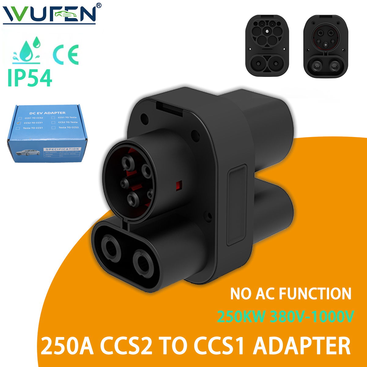 Adattatore WUFEN 250KW da CCS2 - Ccs2 To Ccs1 Fast Charge Adapter 250Kw recensione e prezzo