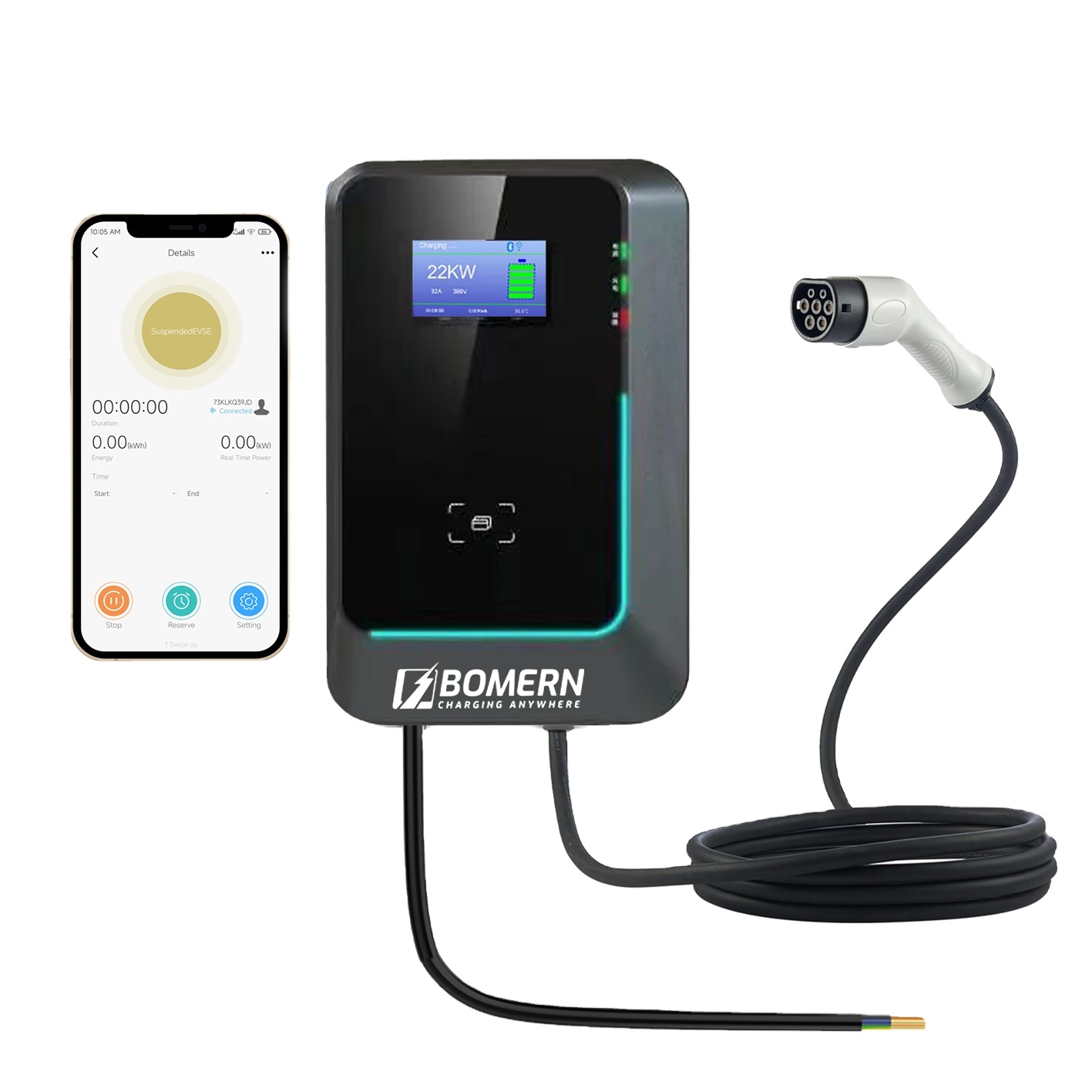 2025 Vendita Calda 7kw/11kw/22 - 22Kw Wallbox Type 2 Ocpp Rfid recensione e prezzo